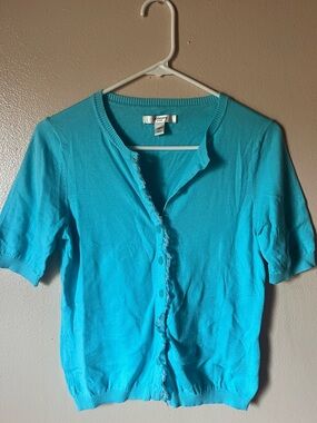 Vintage Liz Claiborne Short Sleeve Cardigan